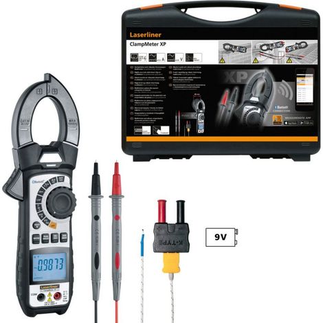 Laserliner ClampMeter XP Bluetooth negro robusto y preciso (1/4)