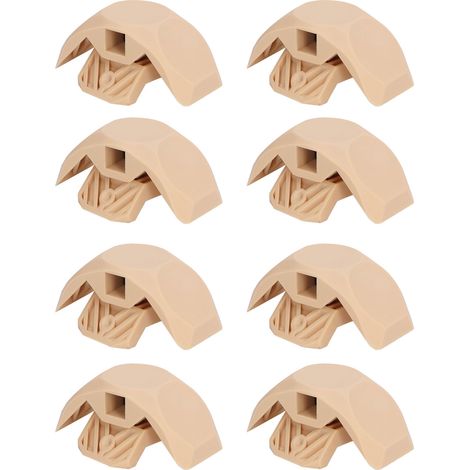 Lot de 8 connecteurs d'angle en plastique à 90° et 45° pour la fabrication de meubles, étagères et cadres, travaux de menuiserie. (1/5)