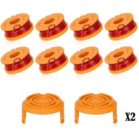 Ersatzspule für WORX WA0010/WA6531 Rasenmäher, kompatibel mit Worx WA0010, Netzstecker für automatisches Unkrautentfernungskabel, Kabel für Akku-Rasenmäher, Packung (1/5)