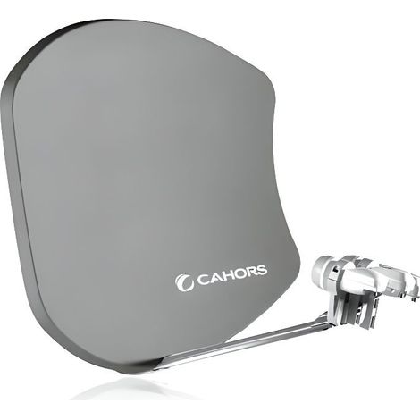 Parabole Satellite - CAHORS - BISAT FIBRE SMC - Grise - Multisatellite - Sans LNB et support