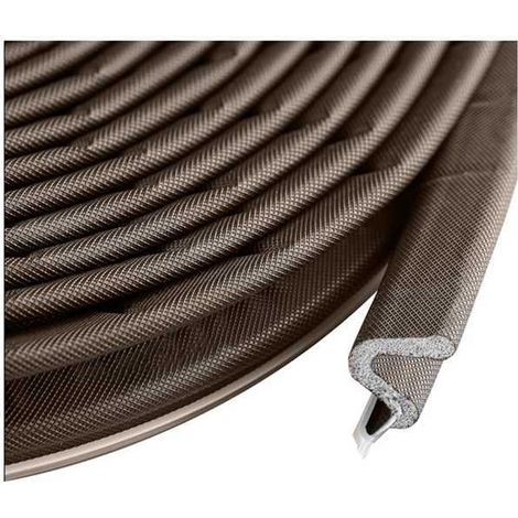 1 couleur : marron  matériau : caoutchouc  joint d’étanchéité  joint d’isolation phonique pour rainure de fenêtre d’hiver (en forme de V)