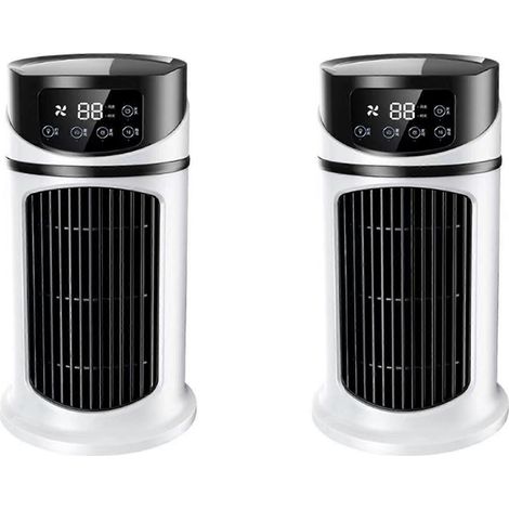 2 climatiseurs portables, ventilateurs refroidis à l'eau, climatiseurs de bureau portables (1/5)