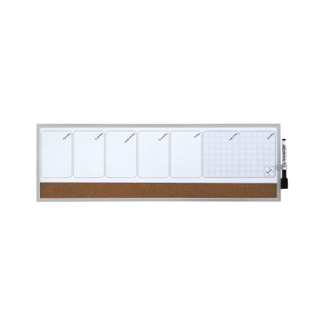 Rexel 1903780 tableau magnétique & accessoires 585 x 190 mm Marron, Blanc (1/4)