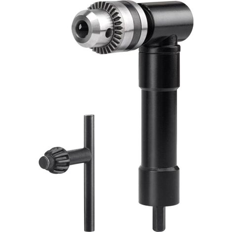 Mandrin D'angle - 90 Degres - Serrage Rapide 0 8 10 Mm - Pour Perceuse Electrique Et Visseuse - 1 Unite (1/5)