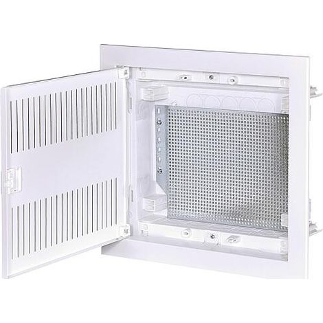 Coffret électrique nu 1 rangée – Montage encastré – IP30 – Plastique blanc – Dimensions 306x274x87mm – ETI - ECG14HMEDIA-I