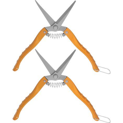 2-teilige Pflanzenschere aus Edelstahl, Gartenschere für Gemüse, Paprika und Weintrauben, Gartenwerkzeug für die Ernte (1/5)