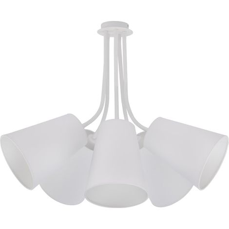 Suspension Nowodvorski Flex Shade blanche tissu 5xE27 (1/3)