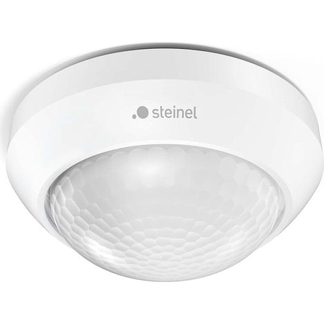 Steinel Sensore di movimento IS 360-3 bianco - Rilevatore 2000W con angolo rilevamento infrarossi PIR 360°, raggio d'azione 12m, per LED, montaggio a soffitto (1/4)