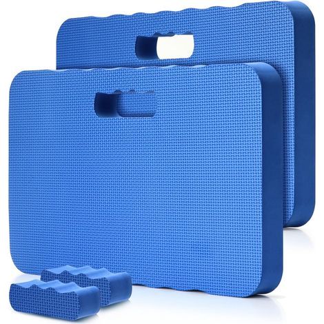 2-Piece Gardening Knee Pads, Knee Pads, Knee Protectors, Extra Thick Knee Pads for Gardening, Work, Baby Bathing, Exercise, 43 x 28 x 4 cm, Blue (1/5)