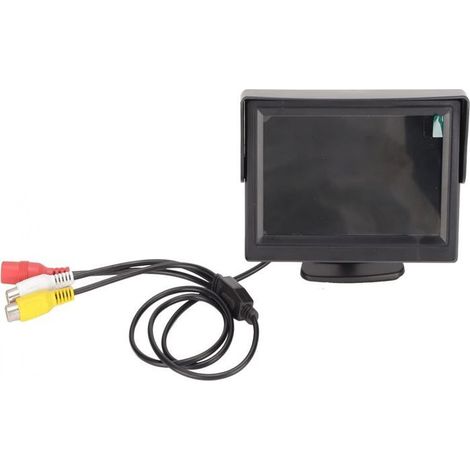 Display per auto, display LCD 480x272 per telecamera di retromarcia, nero V1/V2, ingresso 16:9, con parasole. (1/3)