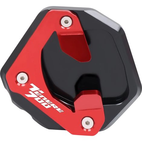 (Rouge) Plaque d'extension de béquille latérale CNC pour moto, compatible avec YAMAHA TENERE 700 XTZ 700 (2019-2023) maxpower (1/4)