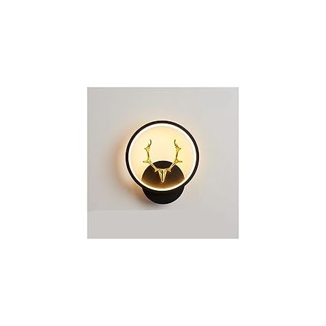 [JAMAIS UTILISÉ] Applique murale ronde à LED, pour une utilisation intérieure, lumière tricolore réglable, 12 watts, convient aux espaces de style moderne tels que les cages d'escalier, les couloirs,  (1/4)