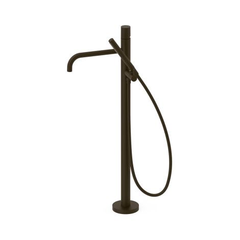 Mitigeur sur pied pour baignoire et douche1 colonne verticale Noir bronze - TRES 26247006KMB