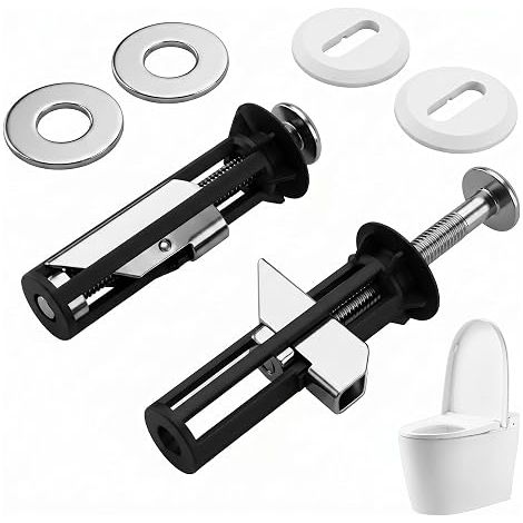Kit de Boulons Siège Toilette Universels, Fixation Charnière Dégagement Rapide en Acier Inoxydable, Fixation à Charnière à Dégagement Rapide pour Abattant WC, Vis de Remplacement pour Toilettes