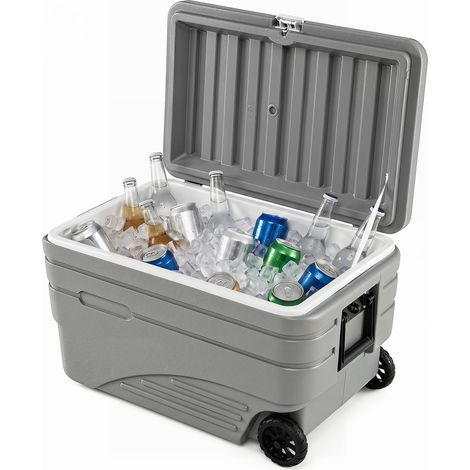 COSTWAY Frigorifero Portatile Mini Frigo Congelatore Piccolo 80 E 98 Litri Ufficio Camera Senza Elettrico Campeggio Esterno Borsa Scatole Ghiaccio Freddo Cont
