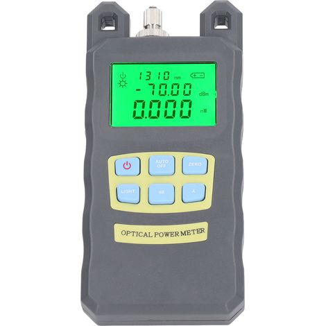 Photomètre optique précis à interface 2,5 mm, mesureur de puissance fibre optique avec connecteur SC, gris