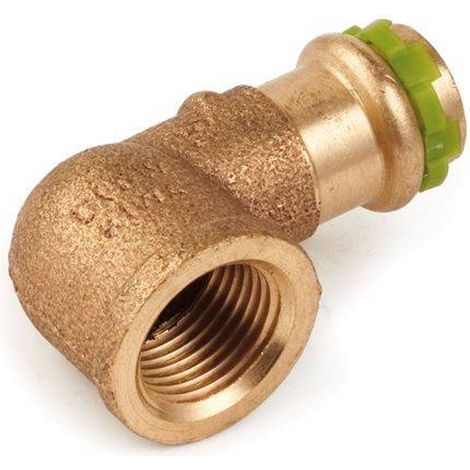 Kupfer Pressfitting Sudo-Press Übergangswinkel Innengewinde 90° 28 mm - 1" Kontur V DVGW