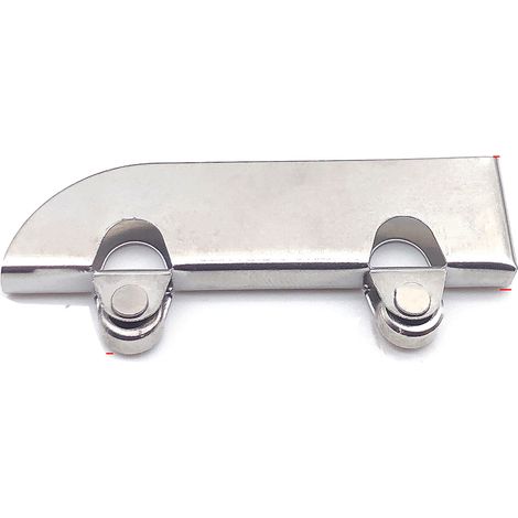 Lot de 8 roulettes pour porte coulissante en verre, fonctionnement fluide et silencieux, en acier inoxydable de 5 mm, avec fixation pour vitrine.