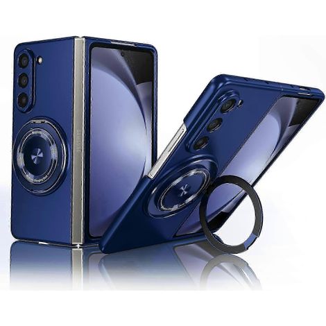 Magnetische Hülle für Galaxy Z Fold 6, schlanke, stoßfeste PC-Hülle mit drehbarem Ring und Ständer, MagSafe-kompatibel (1/5)