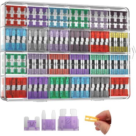 330PCS Car Fuses Kit 110 Standard Fuses +110 Mini Blade Automotive + 110 Micro Fuse with Puller for cars, truck, motorcycles, boats, Camper RV 2A/3A/5A/7.5A/10A/15A/20A/25A/30A/35A/40A