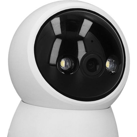 Caméra de sécurité 360° 3MP, Wi-Fi 2,4 GHz double bande, application mobile, suivi de mouvement, vision nocturne, alarme, caméra de surveillance (1/5)