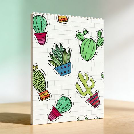 Cadre romantique DIY en blocs de construction, cadeau pour Saint-Valentin et anniversaire (1/5)