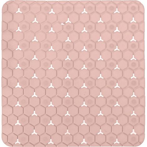 Tappeto bagno antiscivolo rosa 54x54 cm Maia (1/5)