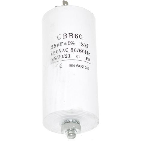 Universal 25UF Microfarad Appliance Motor Start Run Capacitor (1/3)
