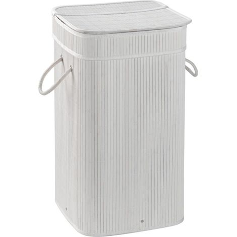 Perchero De Bambú Blanco Con Bolsa Extraíble (1/4)