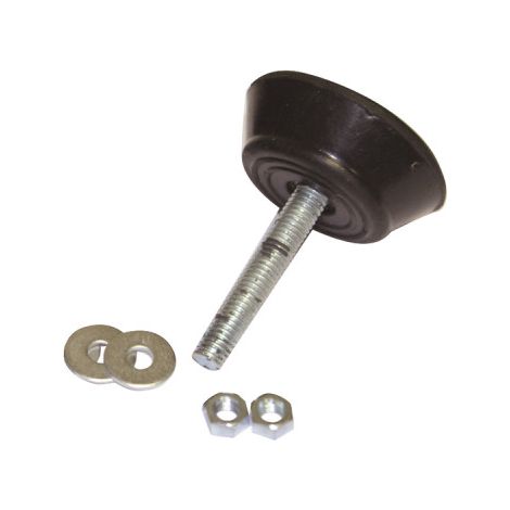 Amortisseurs antivibrations en caoutchouc 150kg – Lot de 4 – Installation facile avec visserie incluse – Réduction des vibrations et bruit