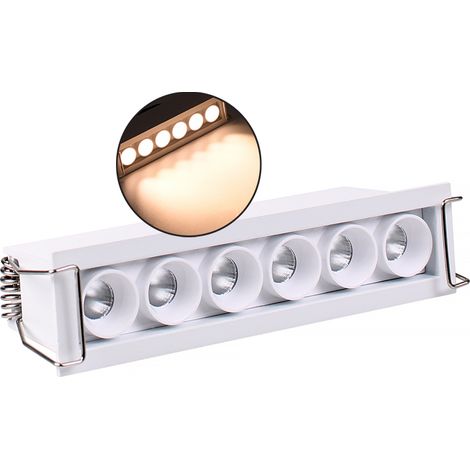 FARETTO LED RETTANGOLARE DA INCASSO 11W PER CONTROSOFFITTI - ILLUMINAZIONE CALDA 3000K° ALTA EFFICIENZA ENERGETICA E MATERIALI DI QUALITA' (1/5)