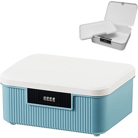 Boîte de rangement verrouillable de 16 litres avec cadenas à combinaison à 4 chiffres. Fabriquée en plastique robuste et durable (1/5)