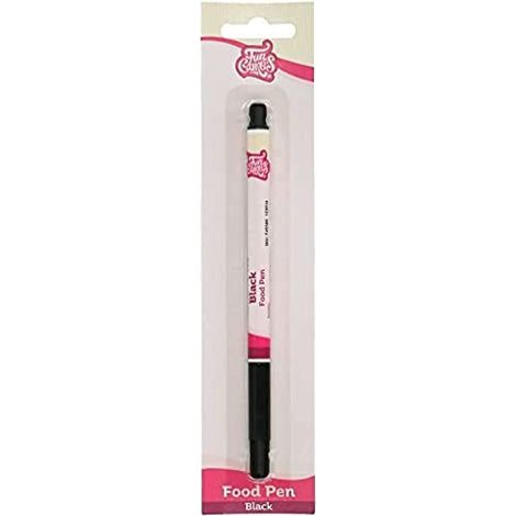 FunCakes Food Pen Nero: Pennarello Alimentare, Punta flessibile per Linee Spesse e Sottili, Penna Commestibile per Biscotti, Torte, Fondente, Ideale per Personalizzare, Certificata Halal (1/5)