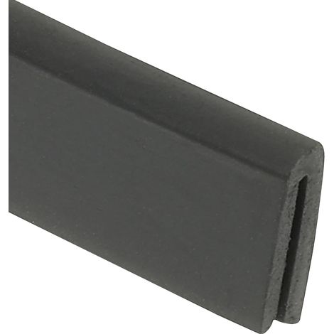 Bandeau En Caoutchouc 2 Mètres Protège-Bord Flexible En U Noir (1/5)