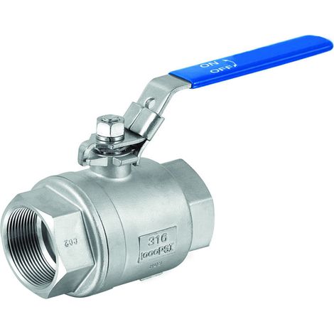 GEBO Edelst. Kugelhahn 21/2"IG, 2-teilig Typ: 605, voller DG, Eco-Ausführung (1/2)