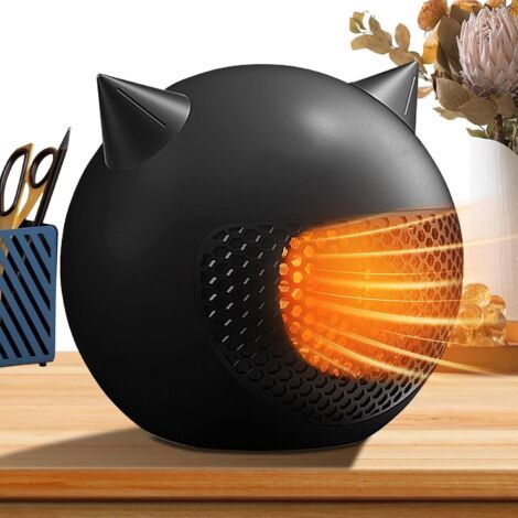 Sollbry Chauffage de pièce sûre, petit chauffage pour bureau,Petit radiateur portable Chauffage en céramique à réchauffement rapide, petit chauffage léger pour chambre d'enfant, bureau, repos