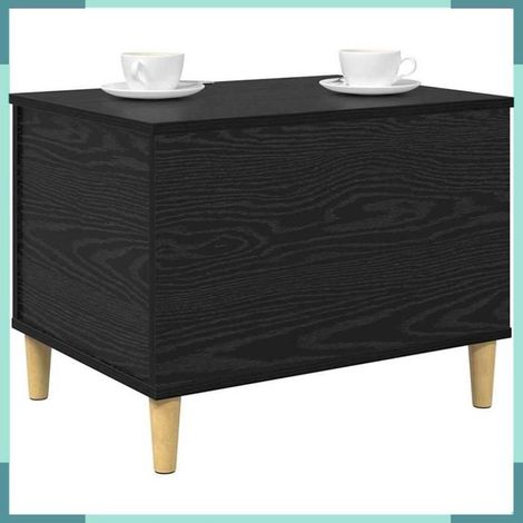 Table de chevet - 881170 - Chêne noir - Bois d'ingénierie - 60 x 44,5 x 45 cm (1/5)