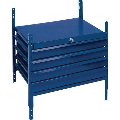 Elemento de cajón LOGS 120 H520xW540xF390mm Cerradura de 4 cajones LOGS