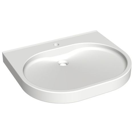Lave-mains KWC, Variuscare, MIRANIT, 550x120x450 mm, sans barrières