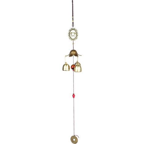 Carillon En Cuivre Dauphin Décoration Suspendue Cloches Bronze Extérieur Intérieur 1 Pièce (1/5)