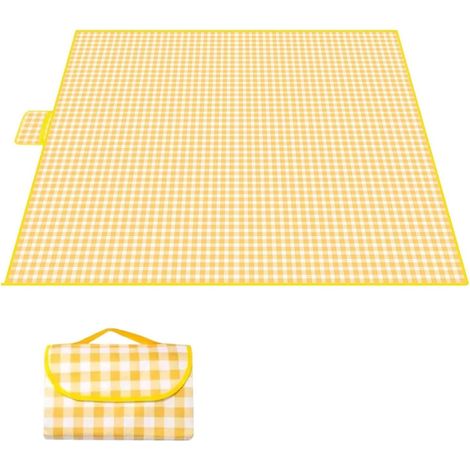 Manta de Picnic Impermeable 200x200 cm, Esterilla de Playa Antiarena XXL, Mantel de Exterior Ligero y Plegable para Camping, Jardín, Parque y Senderismo (1/5)