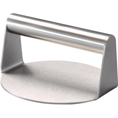 Presse à Burger - 1 Pièce - Acier Inoxydable - Façonnage Précis - Cuisine et BBQ - Argent (1/5)
