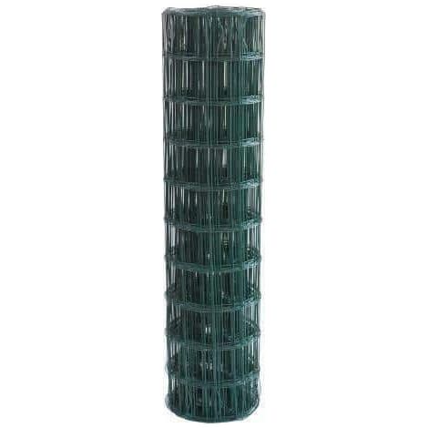 RETE RECINZIONE PROTEZIONE PLASTIFICATA H 120 Cm 75X50 25 METRI MT VERDE