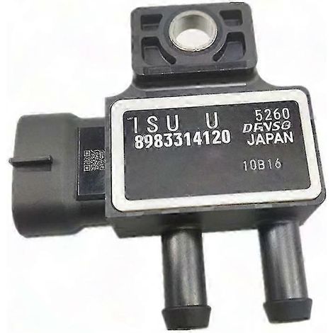 Capteur de pression différentielle DPF pour échappement Isuzu D-MAX DAMX MUX, pièce 8983314120, sonde compatible capteur diesel, remplacement direct, haute précision, 1 unité. (1/5)