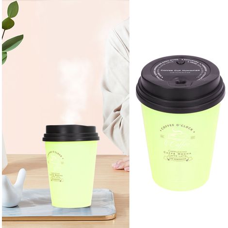 Humidificateur USB 300ml Design Tasse de Café Silencieux Auto-Off Léger pour Bureau Voiture Maison (1/5)