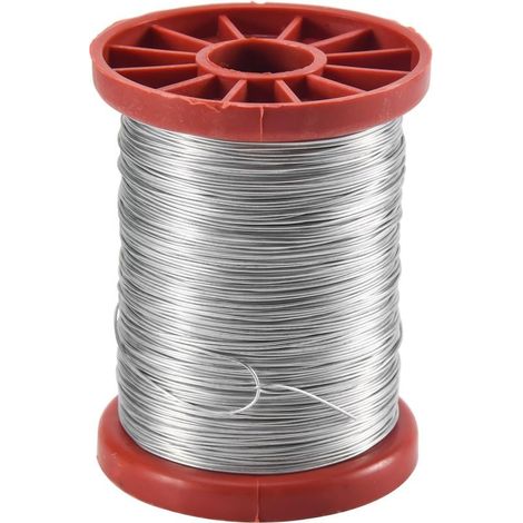 Rouleau de fil en acier inoxydable 0,5 mm 500 g pour cadres de ruche apiculture (1/5)