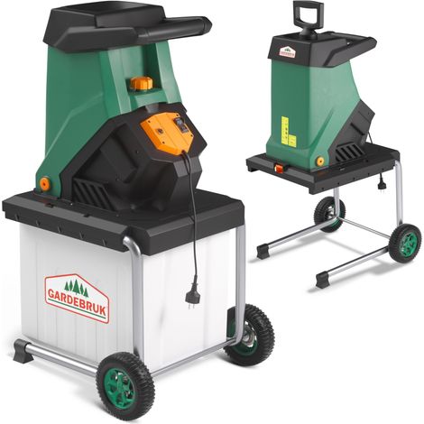 Broyeur de végétaux électrique 3100 W, coupe branches jusqu'à 40 mm, bac 50 L (1/5)