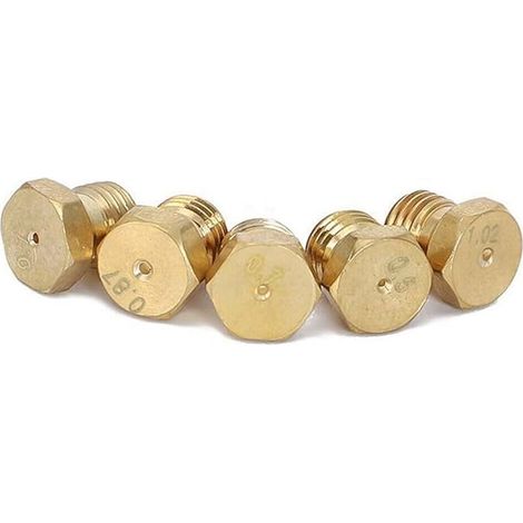 5 Piece Natural Gas Stove Burner Conversion Kit - Jets, Nozzles and Injectors for LPG Conversion (1/5)