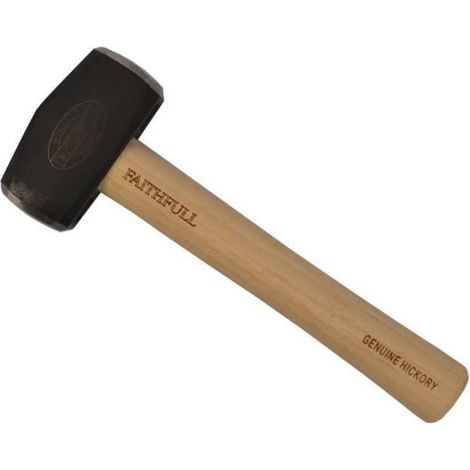 Massette - 1810 G - Poignée En Bois De Hickory - Pour Travaux De Maçonnerie Et De Bâtiment - 1 Pièce (1/2)