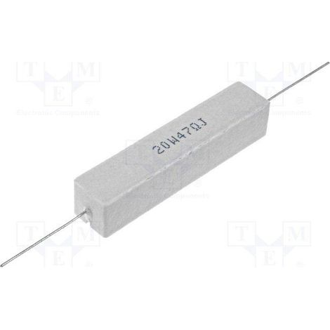 47R 20WH Axialer Wickelwiderstand 47 Ohm. 5% 13x13x60mm